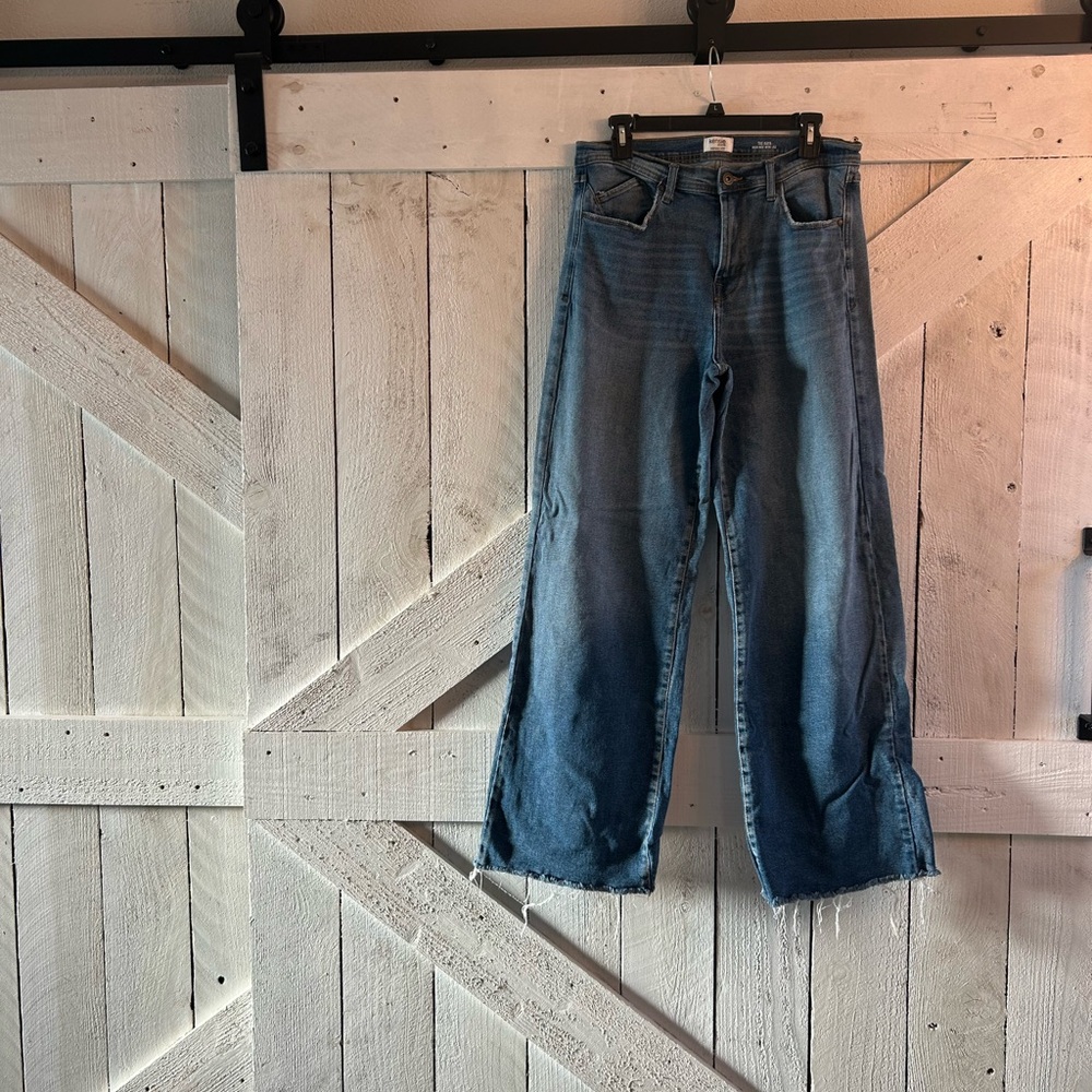 Kensie Flare Wide Leg Blue Jeans